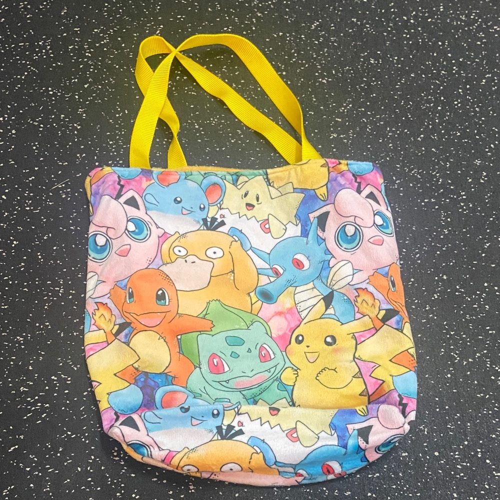 Pokemon Colorful Character Tote Bag very soft